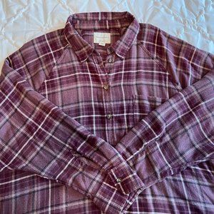 American Eagle Outfitters Oversized Plaid Top
